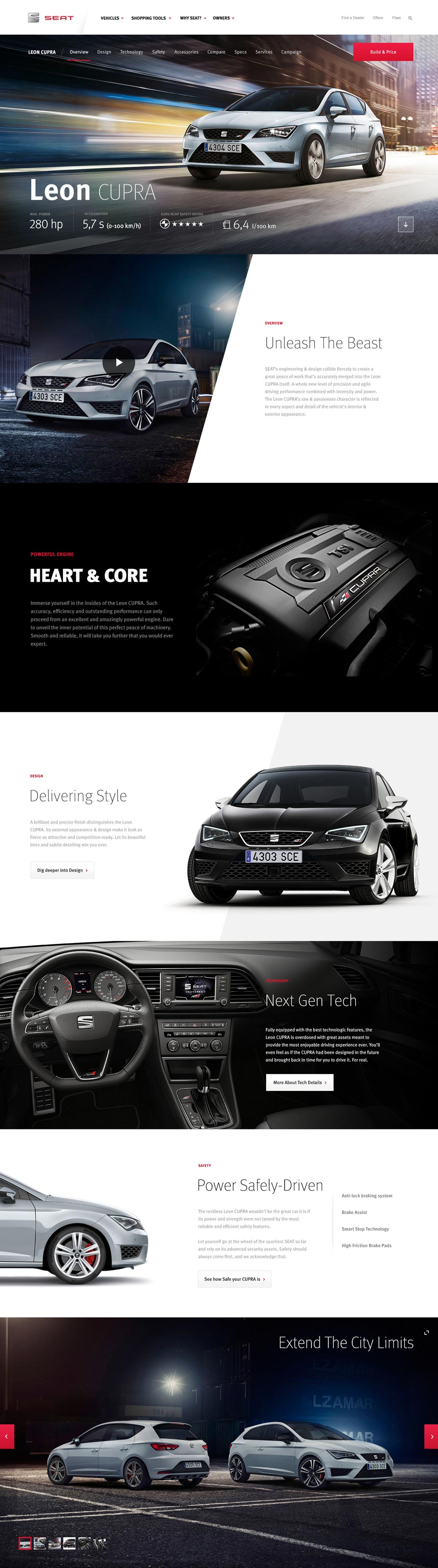 Creative Visual Design Automotive Seat Leon Cupra